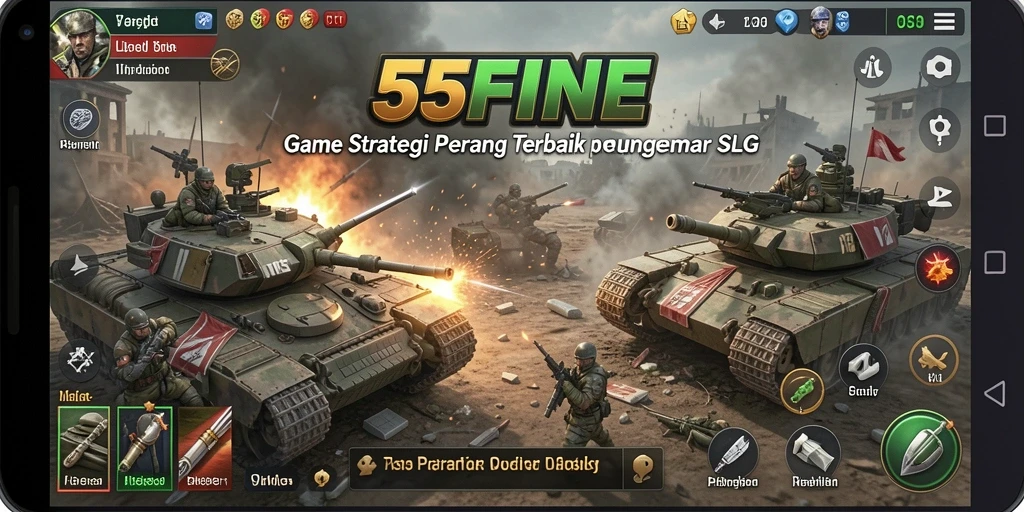 Tampilan gameplay menarik dan strategi dalam 55FIVE.