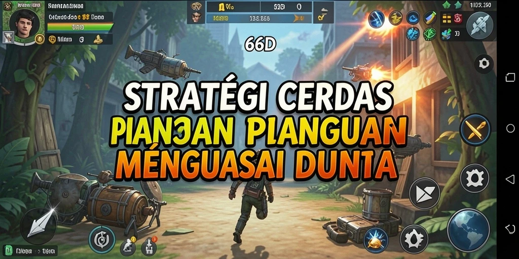 Tampilan gameplay menarik dalam 66D yang menunjukkan taktik dan strategi.