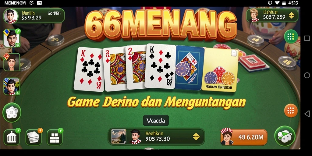 Tampilan menarik dari gameplay Domino yang seru.