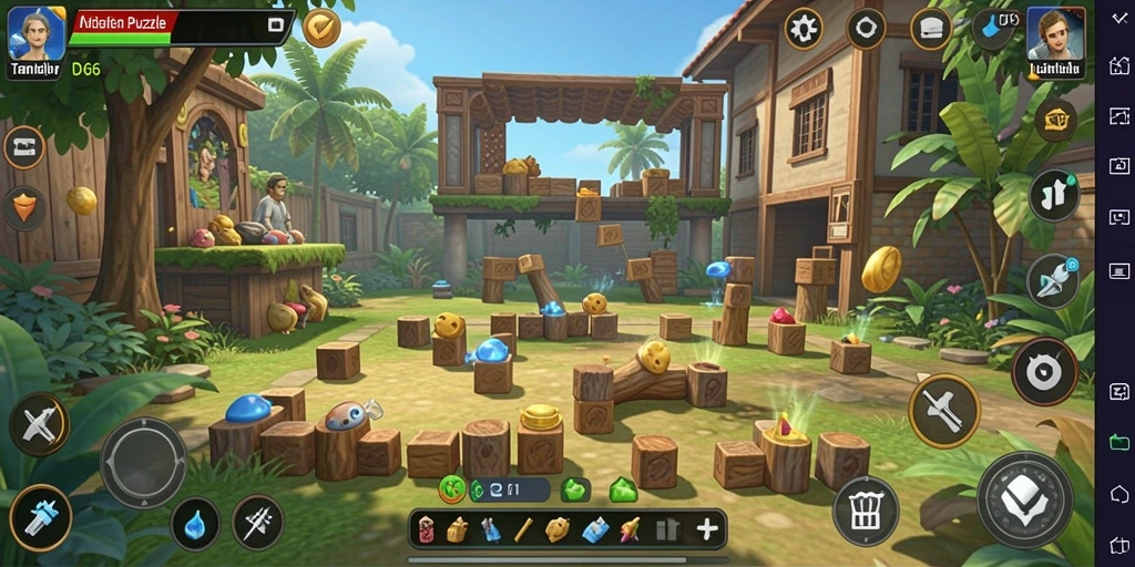 Gameplay menegangkan di puzzle ID66 yang penuh warna.
