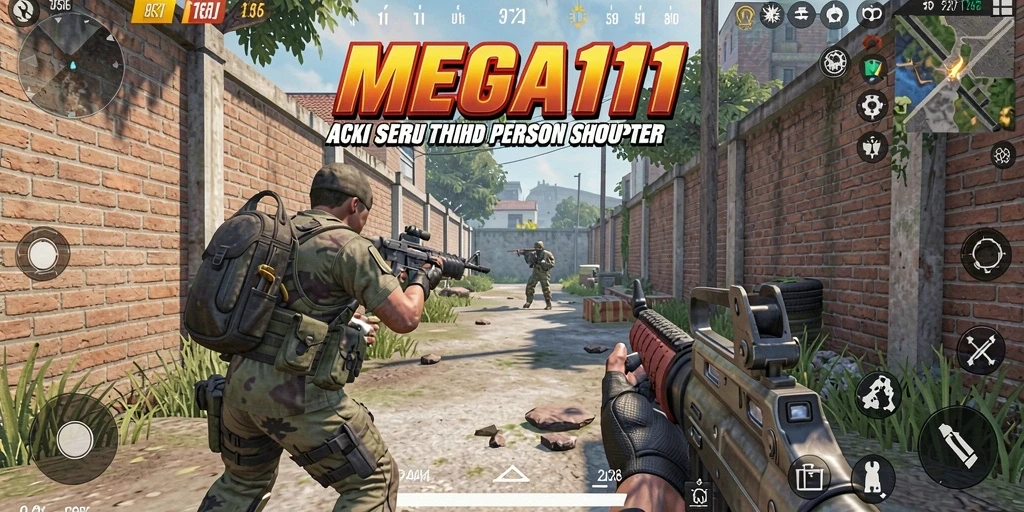 Tampilan gameplay epik dari MEGA111 dengan aksi seru.