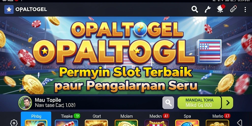 Screenshot gameplay Slot OPALTOGEL yang menampilkan kemenangan besar.
