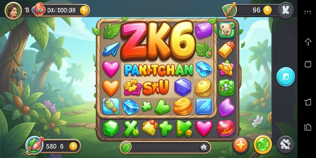 Tampilan gameplay ZK6 yang memikat dalam kategori Match-3.